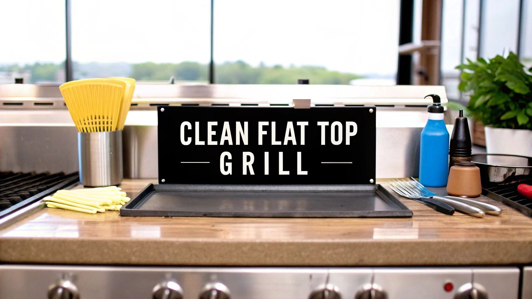 How to Clean a Flat Top Grill in a Commercial Kitchen