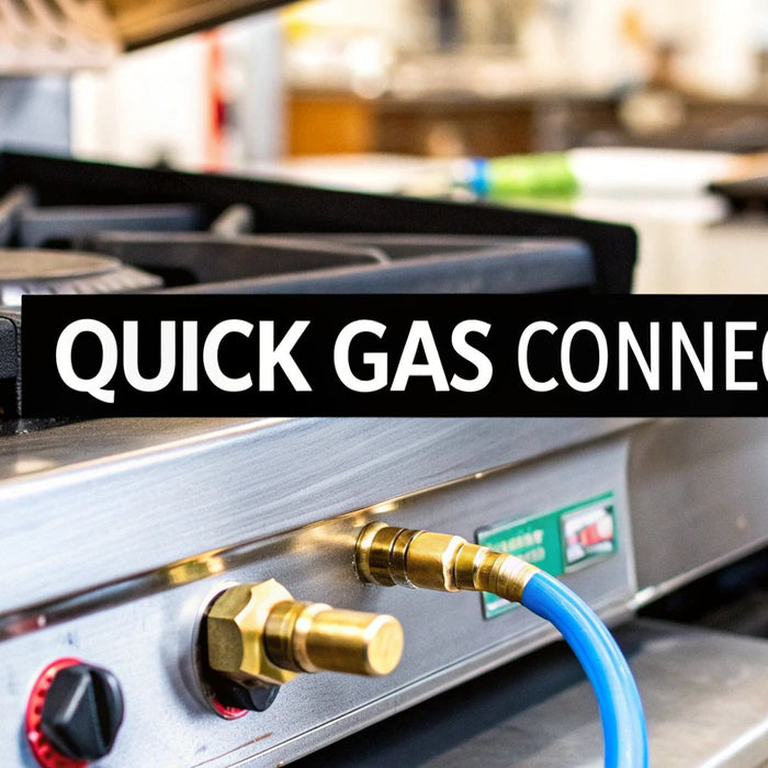 Quick Connect Gas Fittings for Commercial Griddles