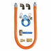 BK Resources CP-7548-SCK3 Gas Hose Connector Kit 3/4 inch Diameter 48 Inches