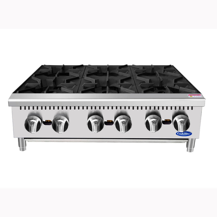 Atosa ACHP-6-LP 36 inch 6 Burner Propane Gas Hot Plate