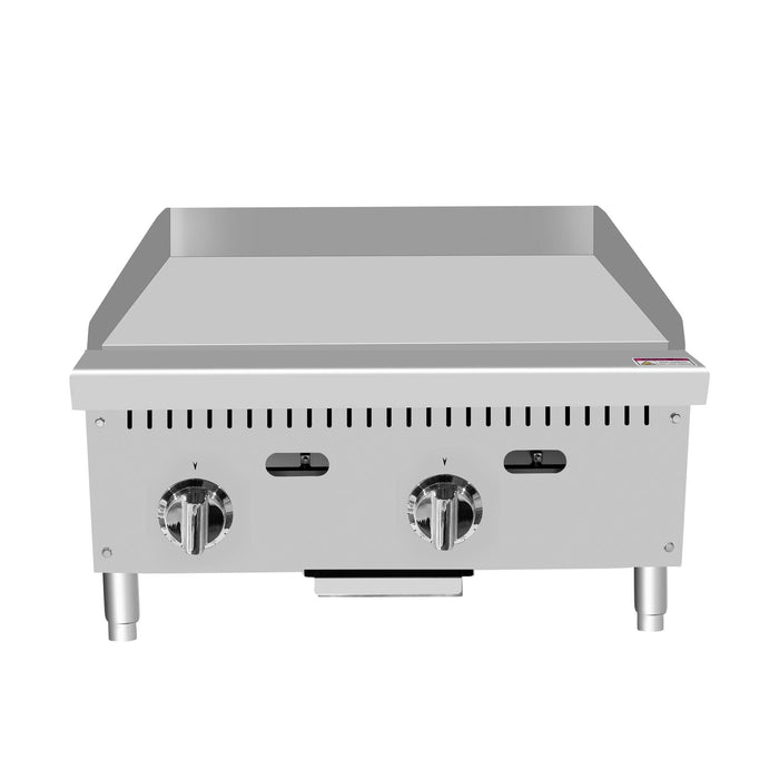 24 Inch Griddle Atosa ATTG-24-NG 24-inch Thermostatic Natural Gas Griddle — Griddles.com