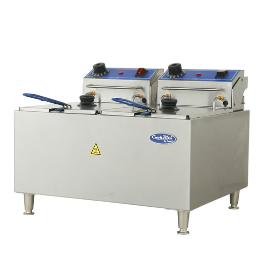 Atosa ACEF-32 32lb Electric Countertop Fryer Dual Tank