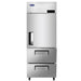 Atosa MBF8021GR 29-inch Top Mount One-Section (1) Top Divided Door (2) Bottom Drawers Freezer