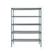 Atosa Gray Epoxy Coated Wire Shelving Kit - 5 Shelves 24 x 72 x 86 inches 600 Weight Capacity Per Shelf (lbs)