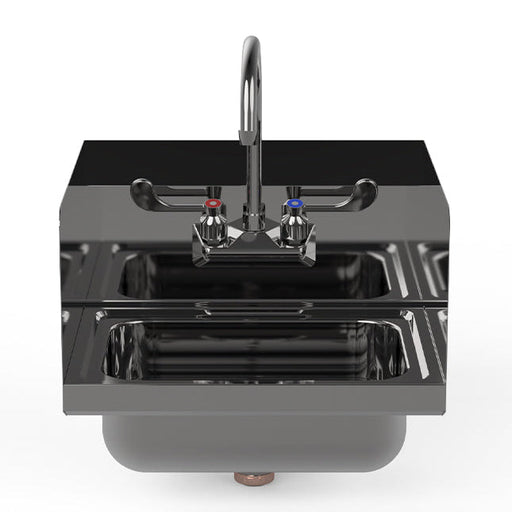 Atosa SH17SD 17" Stainless Steel Hand Sink with Left and Right Splash Guard