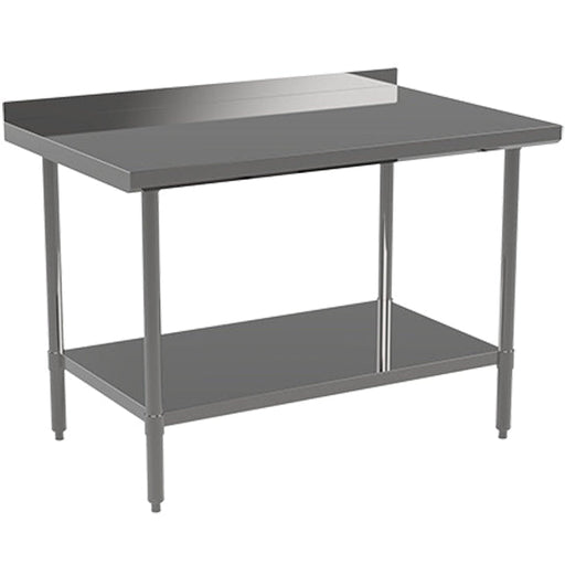 Atosa ST2472ECR2 72" Mixrite Series Stainless Steel Work Table with 2" Backsplash, 72"x24"